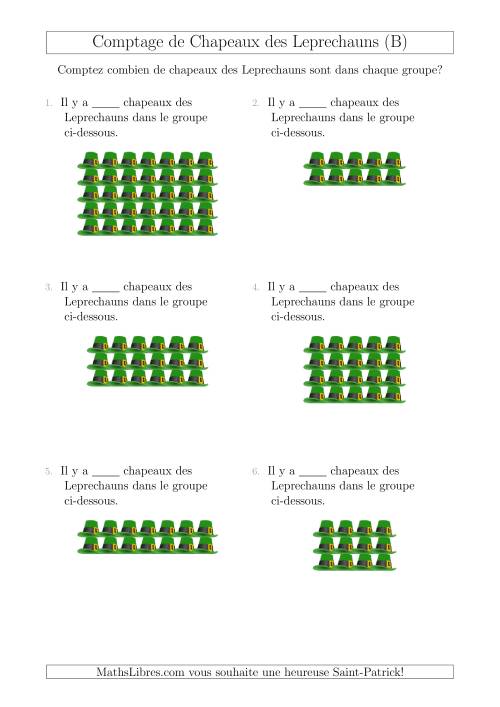 Comptage de Chapeaux des Leprechauns Arrangés en Forme Rectangulaire (B)