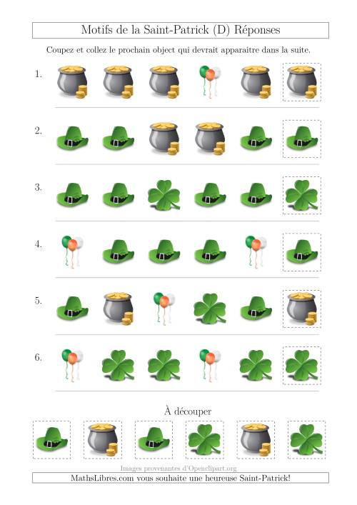 Motif d'Images de la Saint-Patrick avec la Forme Comme Attribut Seulement (D) page 2