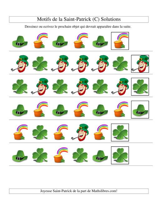Motifs de la Saint Patrick avec Une Particularité (forme) (C) page 2