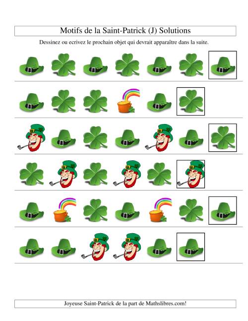 Motifs de la Saint Patrick avec Une Particularité (forme) (J) page 2
