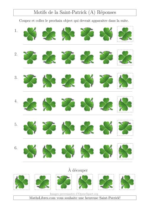 Motif d'Images de la Saint-Patrick avec la Rotation Comme Attribut Seulement (A) page 2
