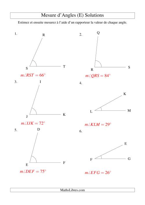Mesure d'angles entre 0° et 90° (E) page 2
