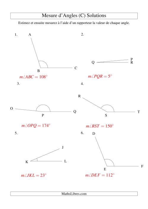 Mesure d'angles entre 0° et 180° (C) page 2