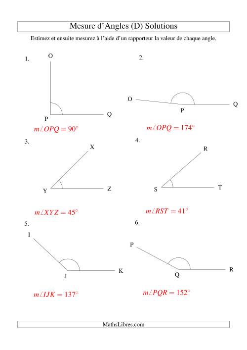 Mesure d'angles entre 0° et 180° (D) page 2