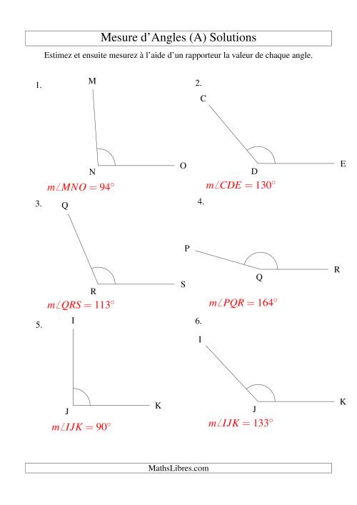 Mesure d'angles entre 90° et 180° (Tout) page 2