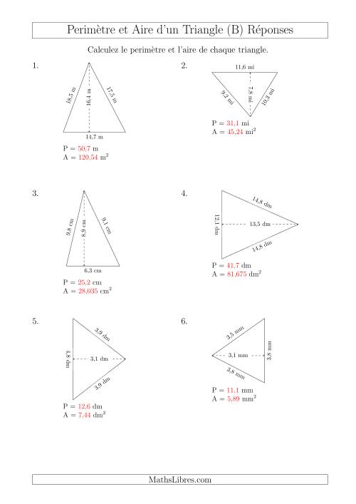 Calcul de l'Aire et du Périmètre d'un Triangle Aigu (En Rotation) (B) page 2