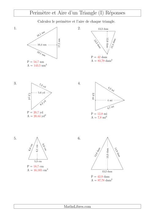 Calcul de l'Aire et du Périmètre d'un Triangle Aigu (En Rotation) (I) page 2