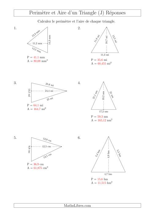 Calcul de l'Aire et du Périmètre d'un Triangle Aigu (En Rotation) (J) page 2
