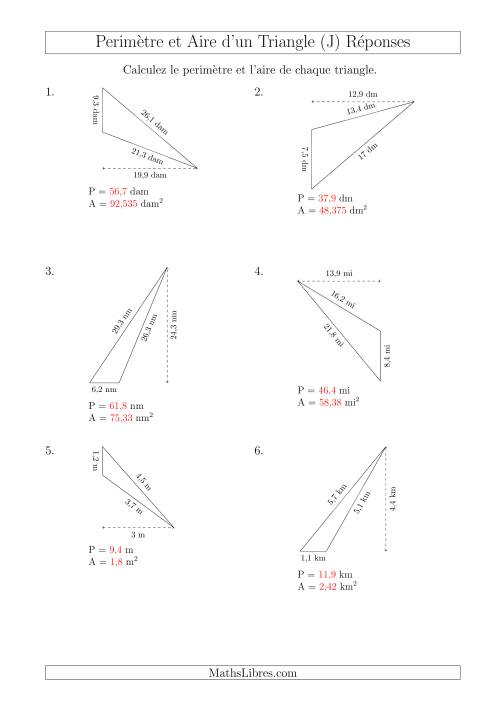 Calcul de l'Aire et du Périmètre d'un Triangle Obtusangle (En Rotation) (J) page 2