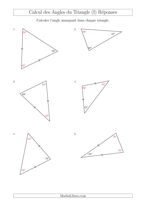 Calcul des Angles d’un triangle en Tenant Compte des Autres Angles (I) page 2