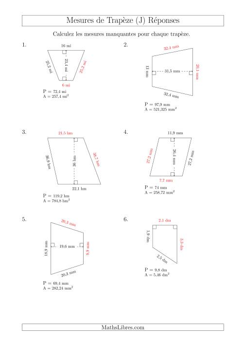Calcul de la Base et Côtés des Trapèzes (J) page 2