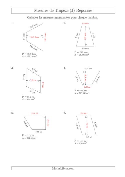 Calcul de la Base et la Hauetur des Trapèzes (J) page 2