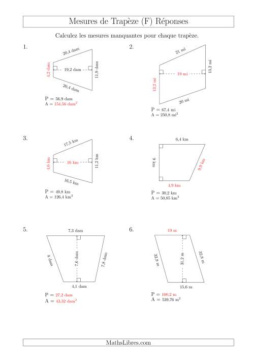 Calcul de Divreses Mesures des Trapèzes (F) page 2