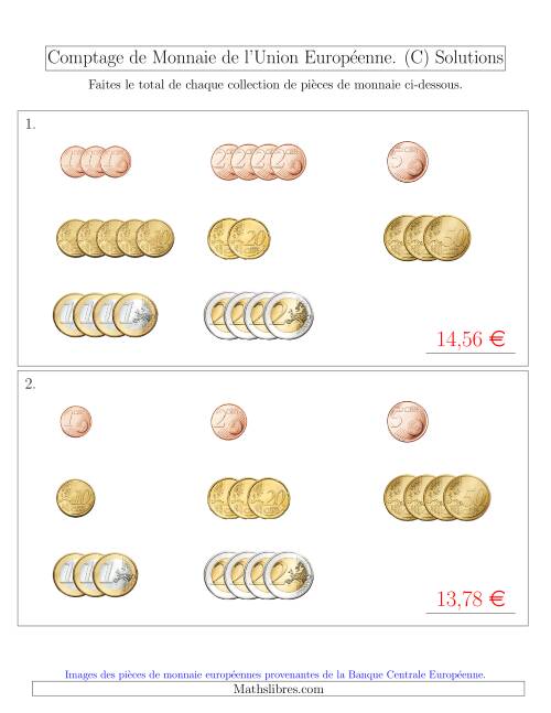 Comptage de Monnaie de l'Union Européenne - Petites Collections (€) (C) page 2