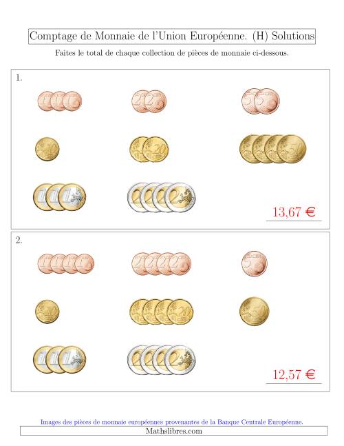 Comptage de Monnaie de l'Union Européenne - Petites Collections (€) (H) page 2