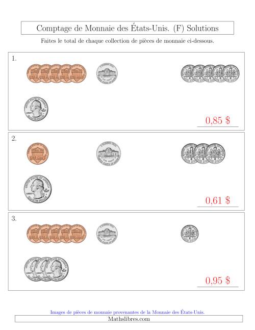 Comptage de Monnaie des  États-Unis - Petites Collections ($) (F) page 2