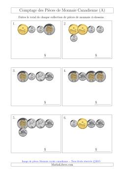 Comptage des Pièces de Monnaie Canadienne (Petites Collections)
