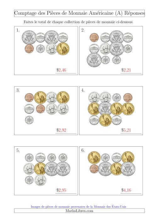 Comptage des Pièces de Monnaie Amécaine Incluant 1/2  1 Dollar (Tout) page 2