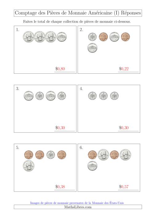 Comptage des Pièces de Monnaie Amécaine (Petites Collections) (I) page 2