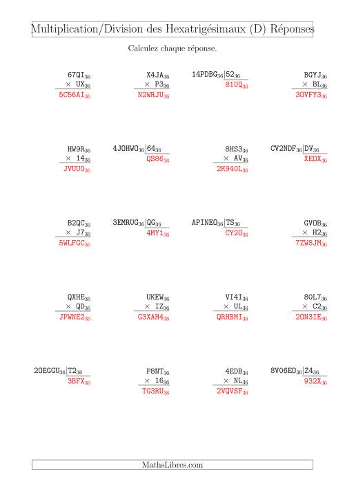 Multiplication et Division des Nombres Hexatrigésimaux (Base 36) (D) page 2