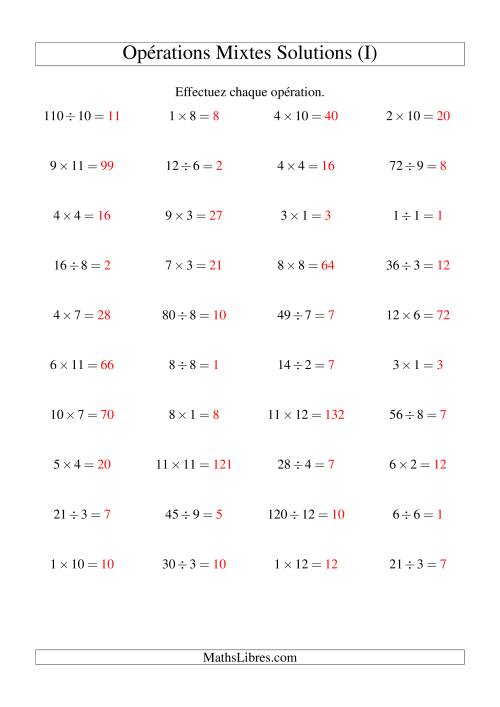 Multiplication et Division -- Règles 1 à 12 (I) page 2