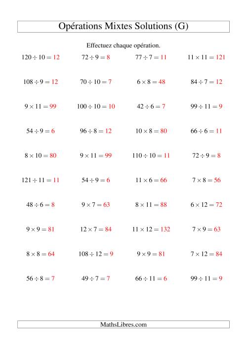 Multiplication et Division -- Règles 6 à 12 (G) page 2