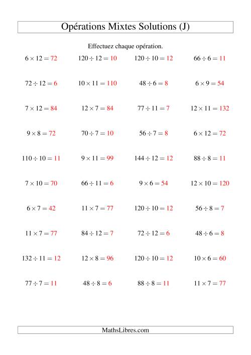 Multiplication et Division -- Règles 6 à 12 (J) page 2