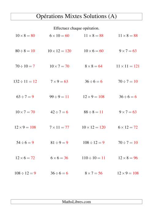 Multiplication et Division -- Règles 6 à 12 (Tout) page 2