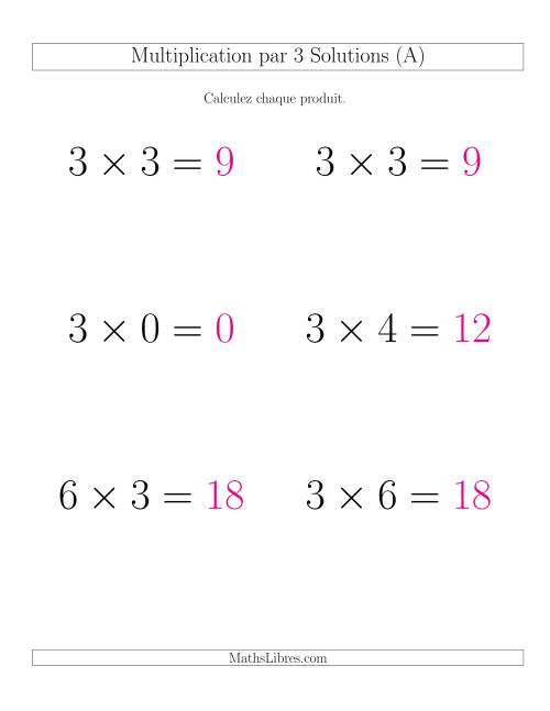 Règles de Multiplication Individuelles -- Multiplication par 3 -- Variation 0 à 12 (GP) page 2