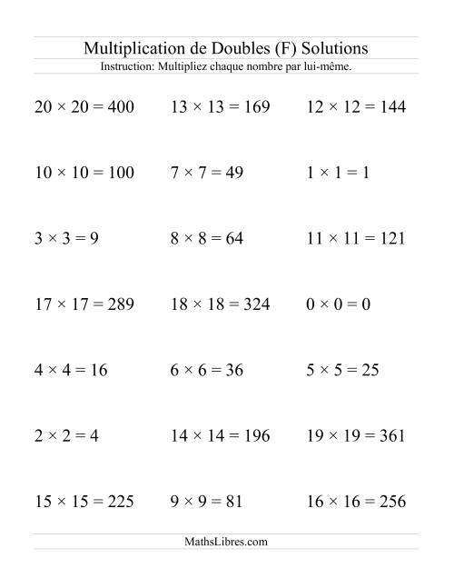 Multiplication de Doubles (F) page 2