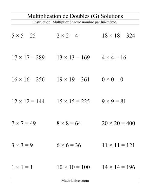 Multiplication de Doubles (G) page 2