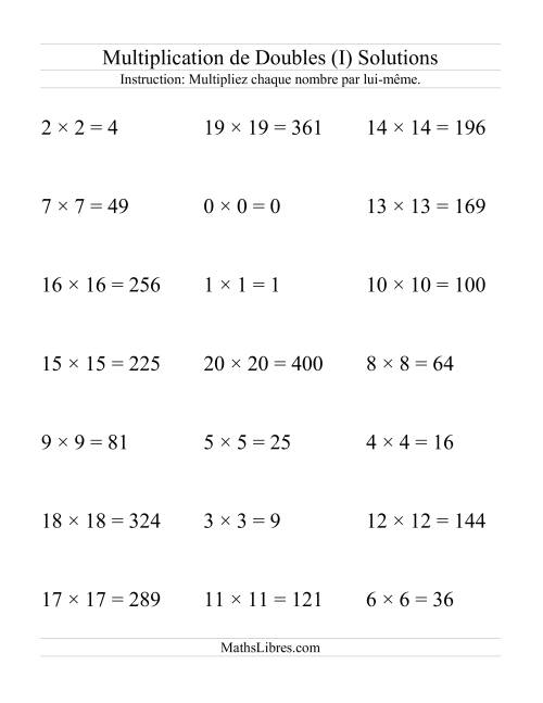 Multiplication de Doubles (I) page 2