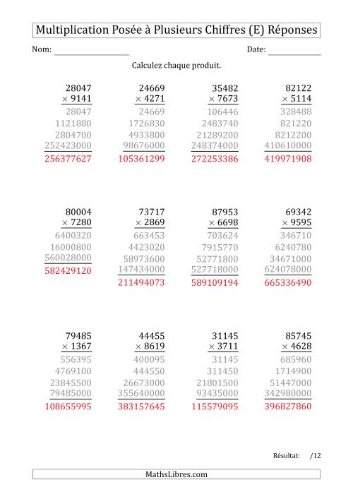 Multiplication d'un Nombre à 5 Chiffres par un Nombre à 4 Chiffres (E) page 2