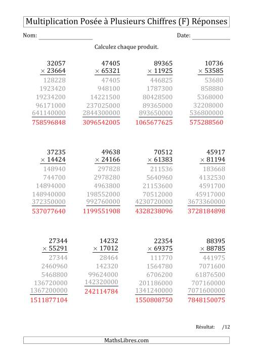 Multiplication d'un Nombre à 5 Chiffres par un Nombre à 5 Chiffres (F) page 2