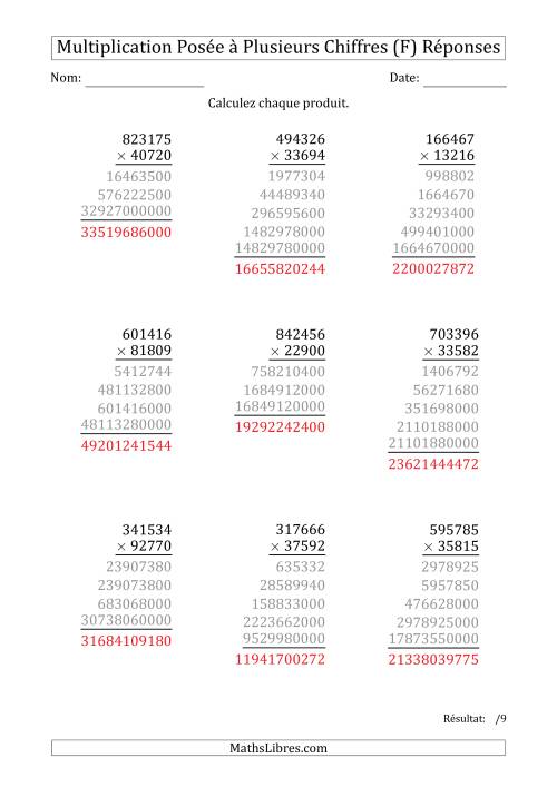 Multiplication d'un Nombre à 6 Chiffres par un Nombre à 5 Chiffres (F) page 2