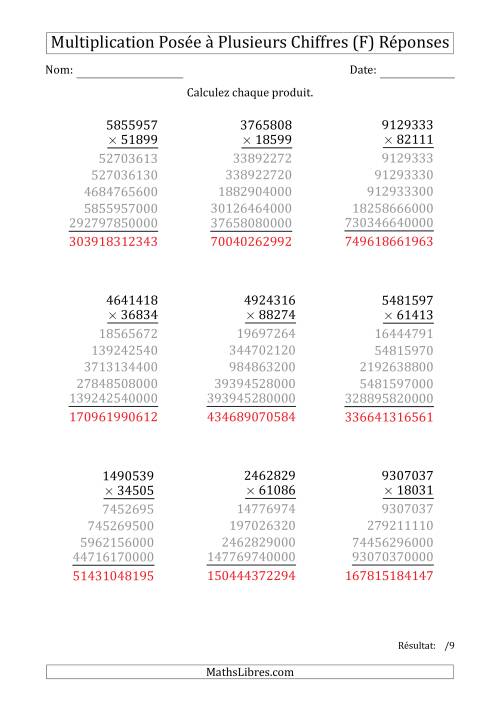Multiplication d'un Nombre à 7 Chiffres par un Nombre à 5 Chiffres (F) page 2