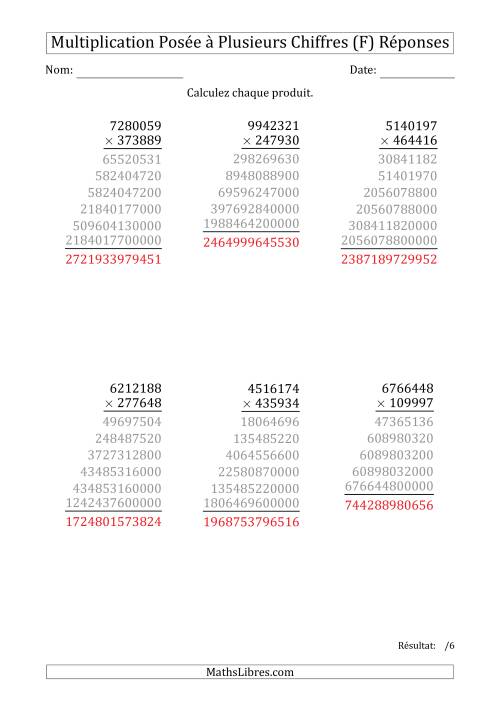 Multiplication d'un Nombre à 7 Chiffres par un Nombre à 6 Chiffres (F) page 2