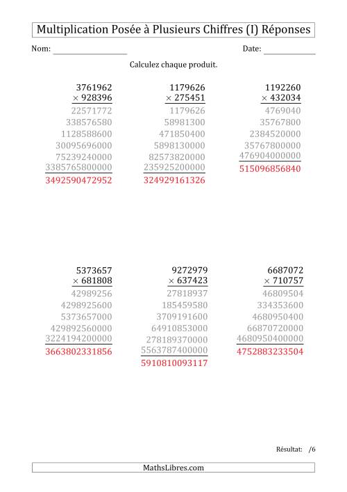 Multiplication d'un Nombre à 7 Chiffres par un Nombre à 6 Chiffres (I) page 2