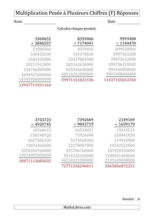 Multiplication d'un Nombre à 7 Chiffres par un Nombre à 7 Chiffres (F) page 2