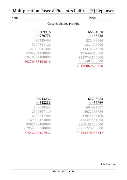 Multiplication d'un Nombre à 8 Chiffres par un Nombre à 6 Chiffres (F) page 2