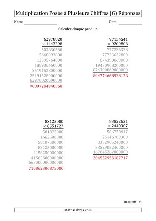 Multiplication d'un Nombre à 8 Chiffres par un Nombre à 7 Chiffres (G) page 2