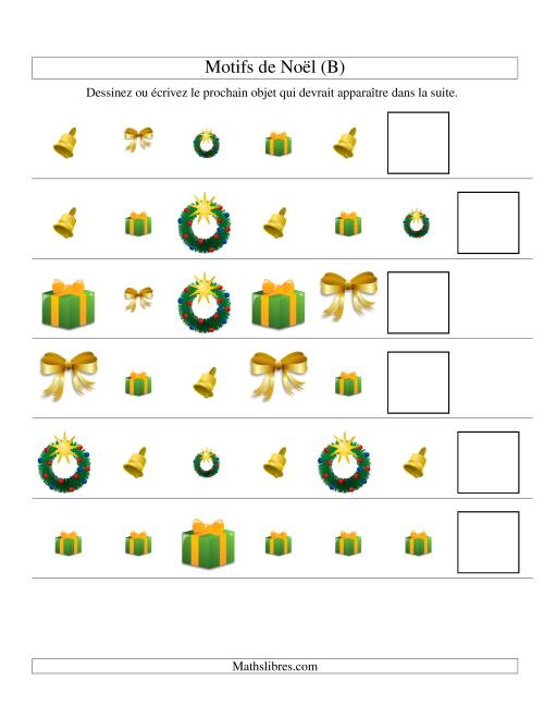 Motifs de Noël avec Deux Particularités (forme & taille) 2ème Partie (B)