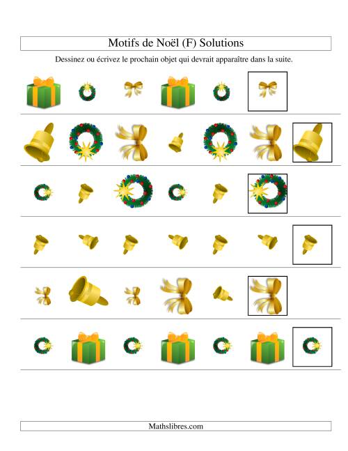 Motifs de Noël avec Trois Particularités (forme, taille & rotation) 2ème Partie (F) page 2