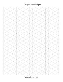 Papier quadrillé isométrique A3 10 mm 1 cm 100 g/m² 60 pages grille 