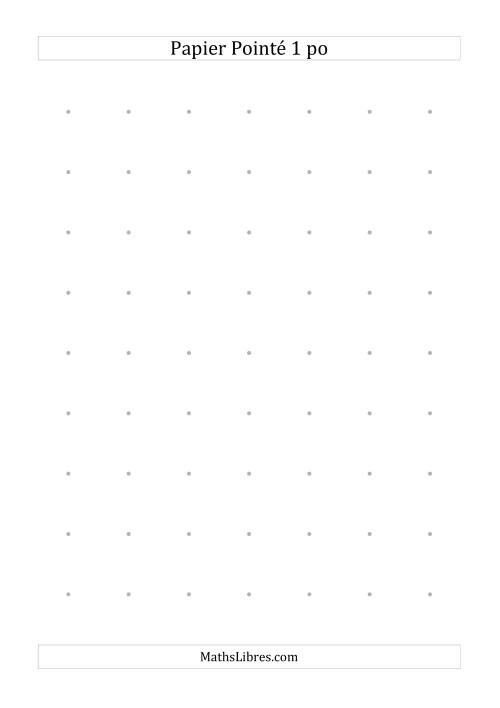 Papier pointé impérial 1 point par pouce (gris) (gris)