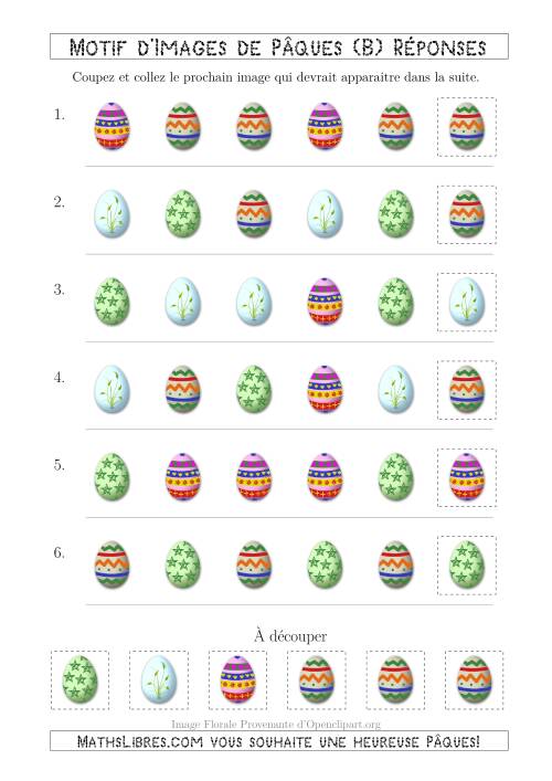 Motif d'Images de Pâques avec la Forme Comme Attribut Seulement (B) page 2