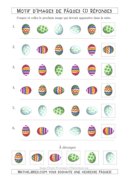 Motif d'Images de Pâques avec la Forme & la Rotation Comme Attributs (I) page 2