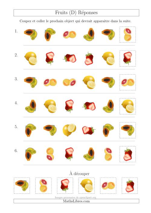 Patrons des Fruits avec Deux Particularités (Forme et Rotation) (D) page 2