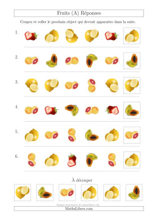 Patrons des Fruits avec Deux Particularités (Forme et Rotation) (Tout) page 2