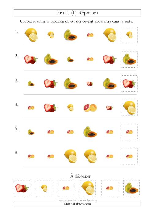 Patrons des Fruits avec Deux Particularités (Forme et Taille) (I) page 2